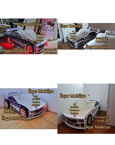 Yeni, Sifariş ilə, Maşın-çarpayı, Matrassız, Siyirməsiz