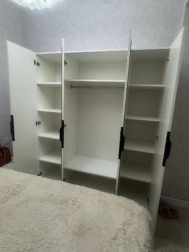 tecili satilan evler: 4 qapılı, Güzgülü, Ağ, Açılan, Düz dolab — 4