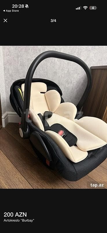 Burbay markalı uşaq avtomobil oturacağı, yeni doğulmuş körpələr və