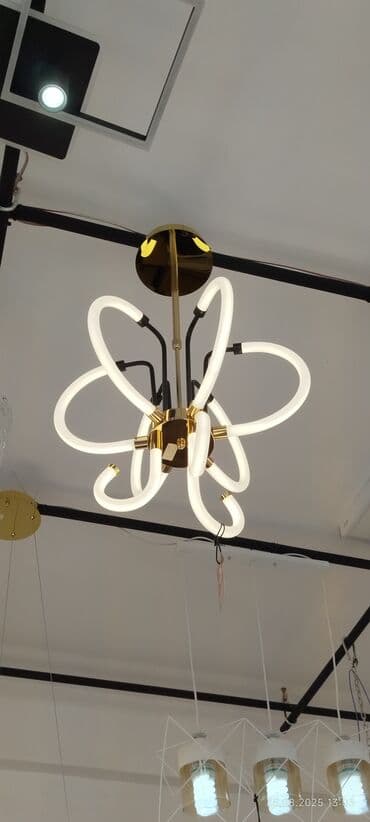 kalidor ucun lustur: Çılçıraq, 10 və daha çox lampa, Metal — 2