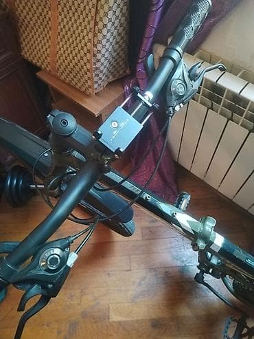 velosiped ural: ANMIR TX800 qatlanan dağ velosipedi. Velosiped qara rəngdədir və — 3