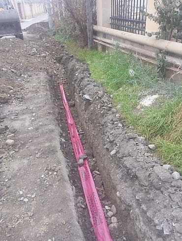 usta tikinti: Xəndək qazıntısı və yeraltı kommunikasiya çəkilişi xidməti - — 4