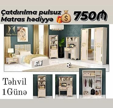 xalca 2ci el: Genç otağı mebeli rəng seçimi var — 1