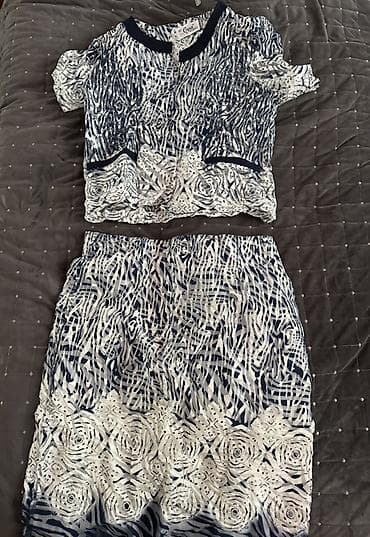 kostumlar: Qadın geyim dəsti və ziyafət donu - İkihissəli dəst: qısaqol üst və — 1