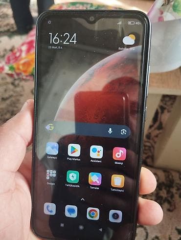 iphone oxşar telefonlar: Redmi 9C, 32 GB, rəng - Qara, Barmaq izi — 2