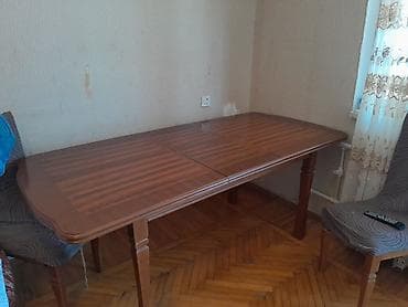nerj stol: Açılan yemək masası - Material: təbii ağac karkas, parlaq lak örtüklü — 4