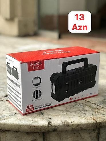 aux bluetooth: Kolonka, Növ - Portativ, rəng - Qara — 1