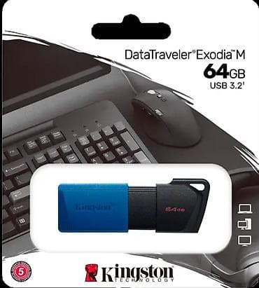 Flash kart Kingston, 64 GB, USB 3.2, Yeni