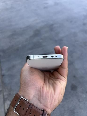 Мобильные телефоны и аксессуары: IPhone 15 Pro, 128 ГБ, White Titanium, Гарантия, Беспроводная зарядка, Face ID — 6