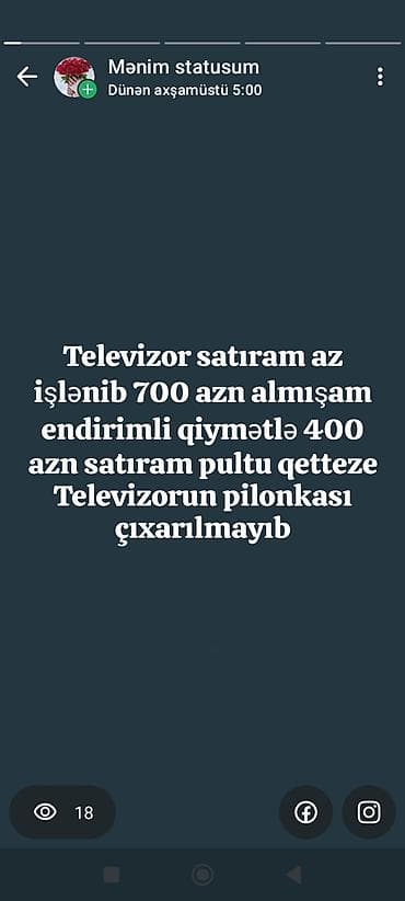 LED televizor - Ekran: təqribən 42–50 düym aralığında, nazik — 2
