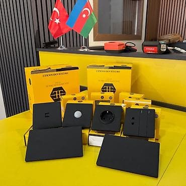 qaplar ev: Məhsul: Elegant Electrical keçid və rozetka seriyası - Qara, mat — 3