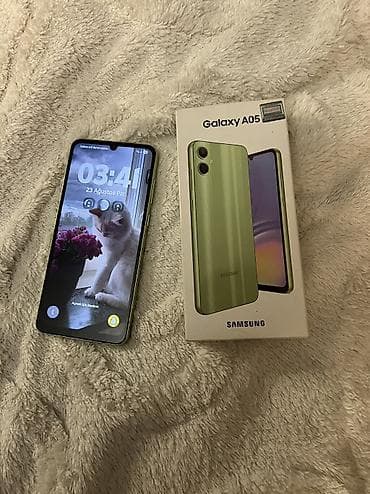 asus 5s pro: Samsung Galaxy A05, 64 GB, rəng - Yaşıl, Sensor, Face ID — 8