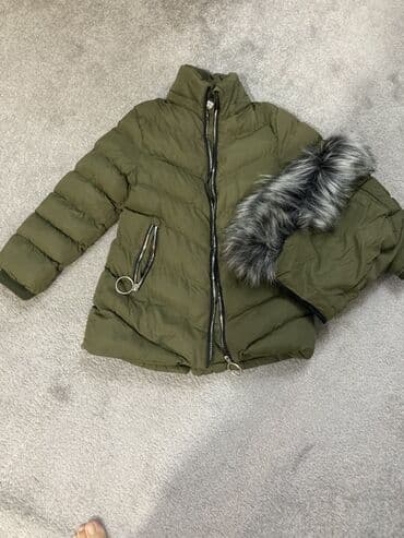 демисезонная верхняя одежда: Xaki rəngli uniseks puffer gödəkçə, soyuq havada rahatlıq və istilik — 1