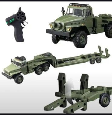 transmitter: WPL B36-3 RC Military (herbi) car. 2.4Ghz Remote Control. 6WD. Li-ion — 8