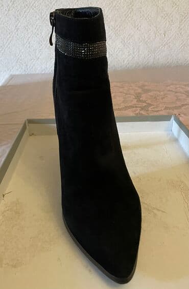 qiz ucun botlar: Ölçü: 38, rəng - Qara, Yeni — 4