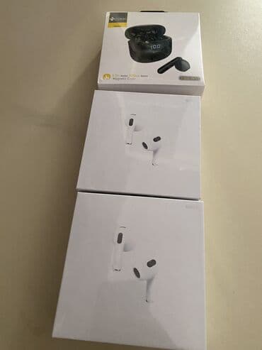 qulaqlıq qiymeti: Yeni Simsiz (Bluetooth) Qulaqcıqlar, 3Q, rəng - Ağ — 1