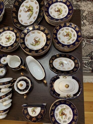 qab qacaq az: Boşqablar, rəng - Göy, Kobalt, Çexiya — 3