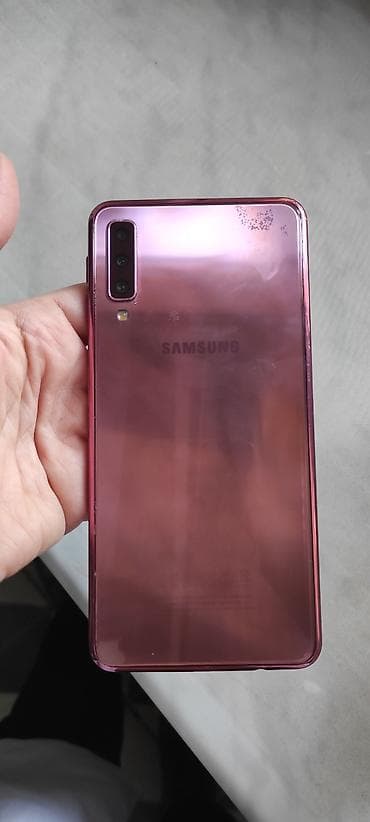 samsung 7: Samsung Galaxy A7 2018, rəng - Çəhrayı, Sensor — 2