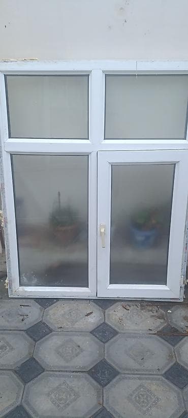 plastik pencere qapi: İşlənmiş İkiqat şüşə paketi Plastik pəncərə, Еni: 1 sm, Uzunluğu: 1 sm — 2