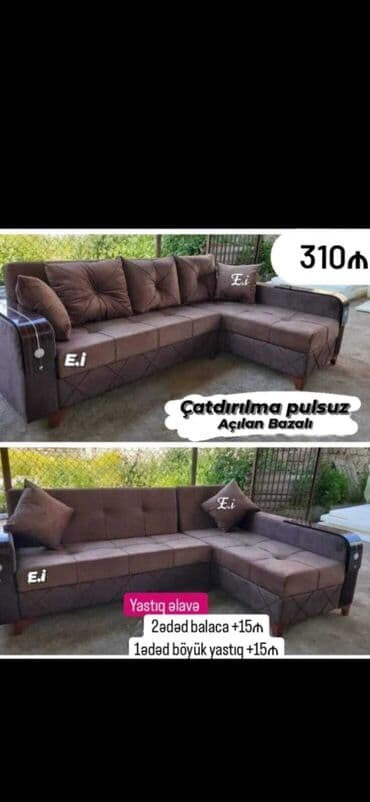 купить раскладной диван: Угловой диван, Новый, Раскладной, С подъемным механизмом, Велюровая ткань, Бесплатная доставка — 2