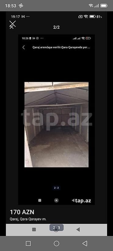 аренда гараж: Qarayev metrosu yaxınlığında metal konstruksiyalı qapılı qaraj satılır — 2