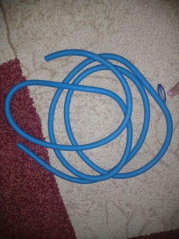 Məhsul: Mavi rezin boru/şlanq - Material: elastik rezin - Rəng: mavi