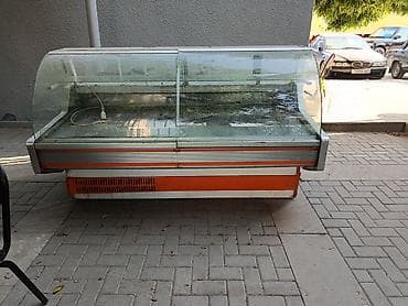 Soyuduculu vitrin – mağaza/kafe üçün - Tip: Üfüqi ön şüşəli soyuducu