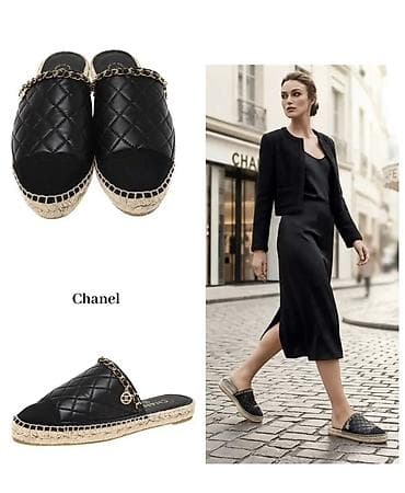 Tərliklər: Orginal Chanel 39 Chanel qadın slip-on espadril terlik - Rəng — 1