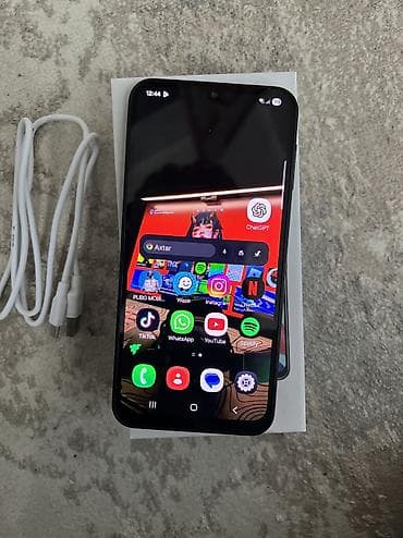 1:1 iphone: Samsung Galaxy A24 4G, 128 GB, rəng - Qara, Face ID — 1