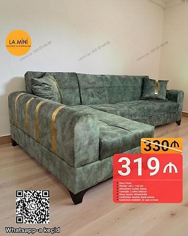 Künc divan, Açılan, Bazalı, Parça, Şəhərdaxili pulsuz çatdırılma