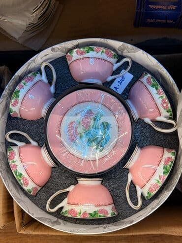 набор художника: Чайный набор, цвет - Белый, Фарфор, 6 персон — 17