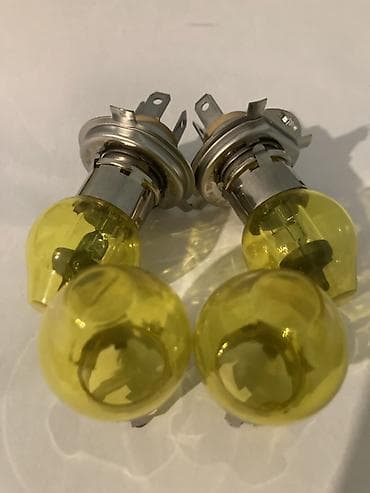 Sarı şüşəli halogen far lampaları dəsti Ariginal Sarı Soskalar;