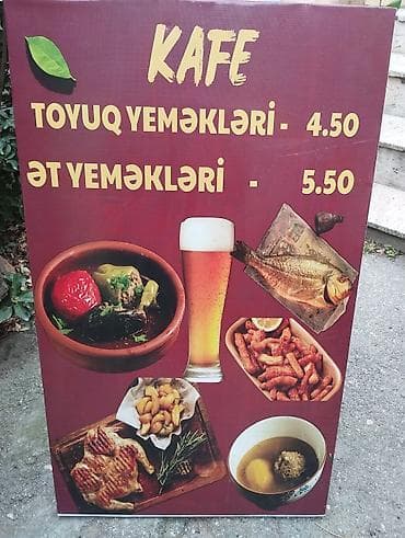 asatrin baliq: Kafe – restopub və digər obyektlər üçün uyğun reklam lövhəsi — 1