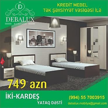 xiyar tumu: 2 təknəfərlik çarpayı, Komod, Dolab, 2 tumba, Türkiyə, Yeni — 5