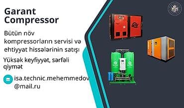 Biz Garant kompressor olaraq 2011- ci ildən fəaliyyət gostəririk.Əziz