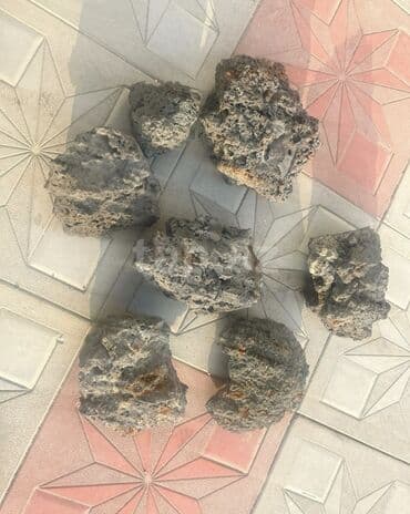 Ütüləmə lövhələri: Vulkanik lava daşları akvarum üçün ela dır suyu durludur akvarumda — 1