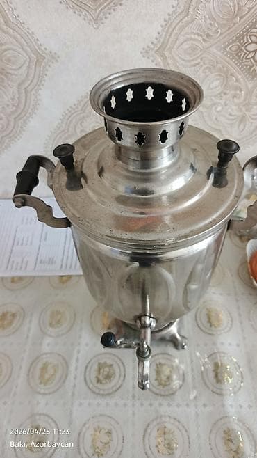antik samovar alıram: İşlənmiş Od Samovar, 5 l — 3