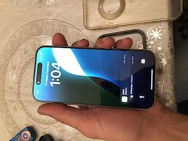 iphone 10 ikinci el: IPhone 15 Pro, 128 GB, Blue Titanium, Simsiz şarj, Face ID, Sənədlərlə — 2