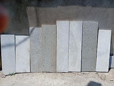 daş stekan: Mərmər və qranit lövhələr – müxtəlif ölçü və formalar - Material — 2