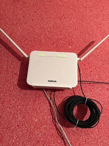 Nokia simsiz router - Brend: Nokia - Rəng: ağ - İki xarici antena –