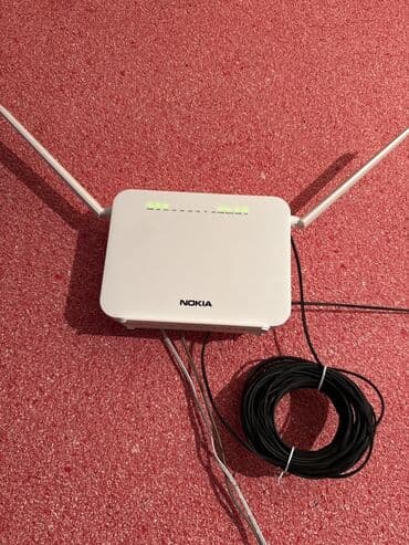 modem baku: Nokia simsiz router - Brend: Nokia - Rəng: ağ - İki xarici antena – — 1
