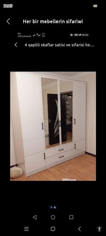 ağaç satış: Açılan, 4 qapılı Düz dolab, Şifonyer, Türkiyə — 2