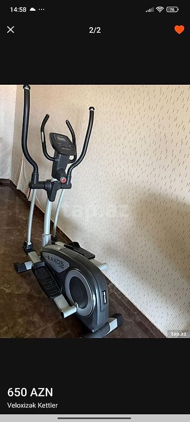 rolik sekilleri: Kettler AXOS elliptical velotrenajor - Brend/model: Kettler AXOS — 1