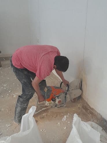 капитальный ремонт многоквартирных домов: Beton kəsimi beton deşimi betondan delimlerin açılması betondan — 1