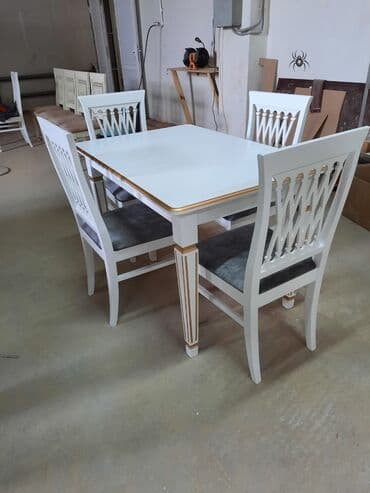 столы и стулья для кухни: Для кухни, Новый, 4 стула — 1