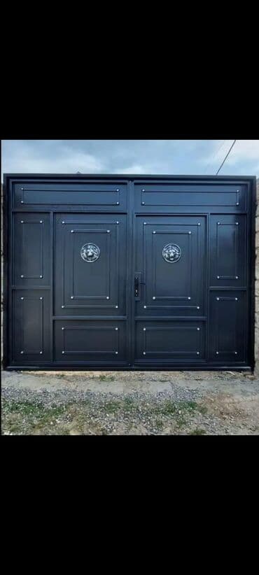 Pəncərələr: Dəmir Həyət darvazası, Mexaniki, rəng - Qara — 6