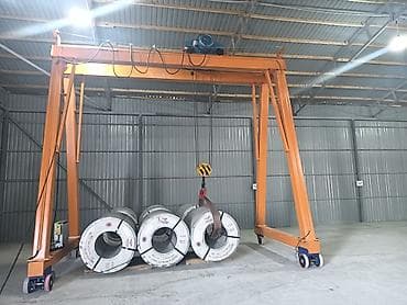 Sənaye tipli portativ portal kran (Gantry Crane) - Təyinat: anbar