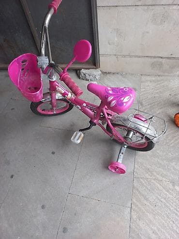 26 lik velosiped: Uşaq velosipedi – 12 düym - Rəng: çəhrayı - Ölçü: 12" təkərlər — 3