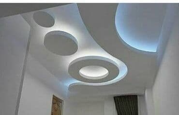 Digər tikinti xidmətləri: Asma tavan və işıqlandırma sistemi – professional dizayn və montaj - — 2