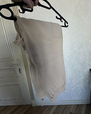 ZARA kişi şalvarı – bej rəng - Model: jogger hibridi - Ölçü: S (EUR S